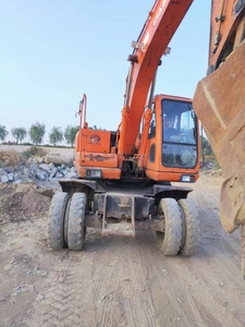 Original Korea imported 15 Ton wheel <b>excavator</b> used Doosan DH150W-7 rubber tyre excavating <b>machine</b> - Product Image 6