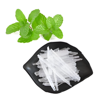 Poudre en cristal de menthol d'extrait de plante naturelle chinoise pour le menthol soluble dans l'eau de sucrerie de menthol