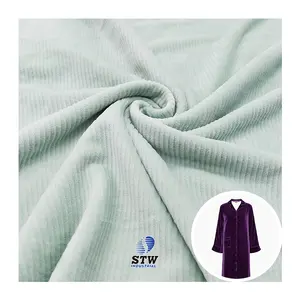 Quick Cheapest Door to Door Ddu Ddp 60%cotton 37%polyester 3%spandex Velvet Upholstery Fabric Manufacturers Cvc Velour