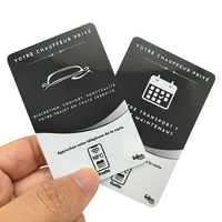 Individuelle Visitenkarten NFC Mini-Tag 1k RFID-Chip Autoreparaturwerkstatt Schwarzer Bewertungsständer 13,56 MHz Frequenz mit QR-Code