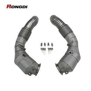 Downpipe ท่อไอเสียสำหรับ BMW F10 M5/M6 F12 F06ประสิทธิภาพ4.4T ท่อไอเสียอัตราการไหลสูง downpipe พร้อมเกราะป้องกันความร้อน - Product Image 3
