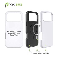 Funda Protectora para Teléfono 17 Pro Max 3D 2 en 1, Magnética, a Prueba de Golpes, Personalizable con Impresión por Sublimación, Venta al Por Mayor de Fábrica Prosub