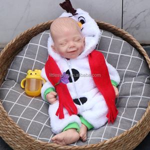 <span class=keywords><strong>40CM</strong></span> Poupée bébé en silicone <span class=keywords><strong>Reborn</strong></span> cheveux peints d'avril Mini poupée pour garçons Cadeau de Noël - Product Image 3