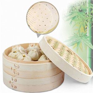 Vaporiera in bambù per gnocchi fai <span class=keywords><strong>da</strong></span> te, il miglior cestello per cottura a vapore circolare - Product Image 3