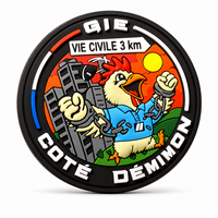 Prix d'usine en Chine, patchs en PVC souple 2D personnalisés en caoutchouc 3D en relief, à coller au fer, avec dos en velcro, pour vêtements, casquettes
