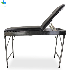 Tempat tidur pemeriksaan rehabilitasi klinis baja tahan karat untuk furnitur medis rumah sakit meja pemeriksaan dapat disesuaikan - Product Image 3