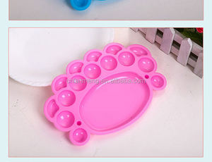 Vente chaude en plastique <span class=keywords><strong>aquarelle</strong></span> peinture <span class=keywords><strong>Palette</strong></span> empreinte forme Art peinture <span class=keywords><strong>Palette</strong></span> plateau à <span class=keywords><strong>prix</strong></span> économique - Product Image 3