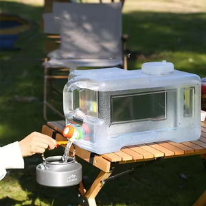 10/15/20L Thickened <b>Plastic</b> Transparent Outdoor Camping Water tank <b>Large</b> Water <b>Storage</b> <b>Container</b> with Faucet Water Storagebucket - Product Image 5