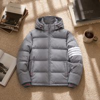 Veste d'hiver matelassée élégante pour femme avec logo personnalisé, 90% duvet de canard blanc, style preppy, fabrication OEM ODM France