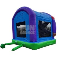 Château gonflable sur le thème de la grande roue 14x13 pieds, château gonflable commercial pour enfants, capacité maximale 220 lb pour location événementielle