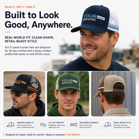 Gorra Trucker de Camuflaje Personalizada con Malla Trasera, 5 Paneles, Visera Curva, Parche de PVC, Ajustable con Cierre a Presión, para Caza y Pesca al Aire Libre, Venta al por Mayor