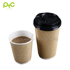 Giấy Kraft Đựng Nước Trà Sữa Đơn Giản Trực Tiếp Từ Nhà Máy Cốc Uống Nước Cốc Cà Phê Giấy Gợn Sóng Hai Lớp Dùng Một Lần - Product Image 2