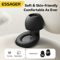 Bouchons d'Oreille en Silicone ESSAGER Y25 45Db Réutilisables, Insonorisés et Réglables, Réduction du Bruit, Idéaux pour le Sommeil et les Voyages