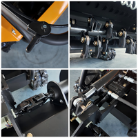 Robot chenillé diesel tout-terrain RC haute performance pour désherbage dense, creusement de tranchées, remblayage et ameublissement du sol