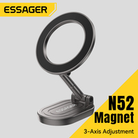 ESSAGER ES-ZJ44 Schreibtisch-Fitnessgerät 360° Drehbarer Faltbarer Desktop-Ring Magnetischer Handyhalter für Wand Videoaufnahme Tisch