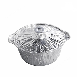RE3G 1100ml <b>Large</b> Capacity Disposable Aluminum Foil <b>Pot</b> With Lids for <b>Cooking</b> - Product Image 1
