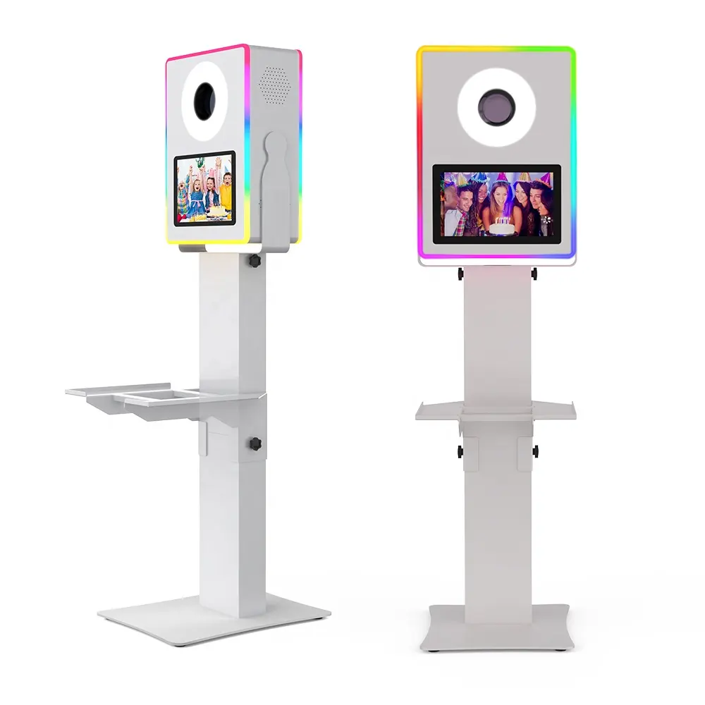 2024 New Design Photo Booth 13.3 Inch Touch Screen Selfie Instant Print Photo Booth For Wedding Business Event