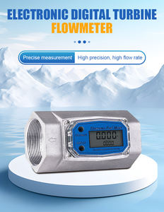 अनुकूलन योग्य ओएम एलसीडी डिजिटल इनलाइन टरबाइन फ्लोमीटर तरल जल प्रवाह मीटर - Product Image 2
