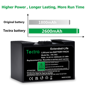 I7E5 2600mAh <span class=keywords><strong>Batterie</strong></span> pour <span class=keywords><strong>IRobot</strong></span> Roomba <span class=keywords><strong>I7</strong></span> E5 7150 5150 E5150 E5154 E5158 E515840 E6 I7158 I7550 I755020 I7558 Aspirateur - Product Image 5