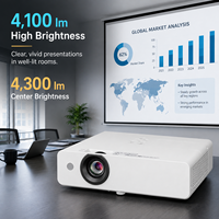 Proyector PT-UX426C de 4300 Lúmenes XGA 3LCD de Alto Brillo con Sensor de Luz Ambiental para Aulas, Negocios y Capacitación
