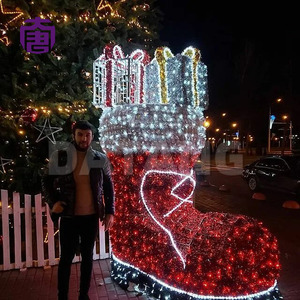 Wholesale Christmas Boot Shaped <b>Lights</b> Led Boot Motif for Storefront Holiday Decor - Product Image 4