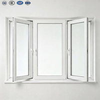 Ventanas Blancas de PVC Económicas para Casa, Ventana con Mosquitera, Doble Vidrio, Puertas y Ventanas de PVC Turcas