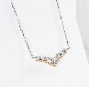 Commercio all'ingrosso 18k Placcato Oro Gioielli In Acciaio Inossidabile CZ <span class=keywords><strong>Infinito</strong></span> di modo Della <span class=keywords><strong>Collana</strong></span> a forma di <span class=keywords><strong>collana</strong></span> di gioielli in oro - Product Image 2