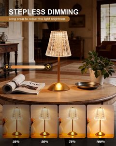 Lámpara de Mesa LED Creativa, Lámparas de Escritorio Inalámbricas Recargables, Lámpara de Mesa de Comedor Romántica Moderna de Lujo para Restaurante - Product Image 5