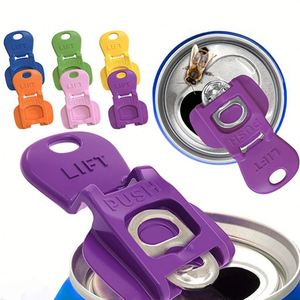 Lot de 6 Ouvre-boîtes portables en plastique anti-poussière, mini et ergonomiques, pour voyage, camping et boissons - Product Image 1