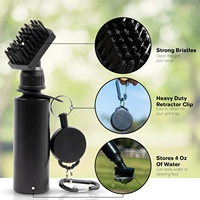 Brosse de nettoyage de balles et de clubs de golf personnalisée avec logo, brosse à eau, outil de nettoyage de golf avec clip