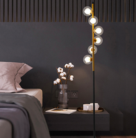 2023 nouveau lampadaire en verre LED intérieur dimmable télécommande utilisation intérieure uniquement