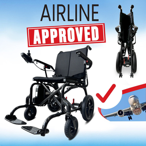 KSMED KSM-507 Carbon Fiber Ultra Light Foldable Electric Wheelchair 500W Brushless Motor Remote Control 160kg Load Capacity - Product Image 4