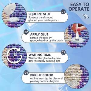 Kit de Pincel y Gel Sellador para Pintura de Diamantes Ecológico OSBORN - Tema Navideño, Suministros para Manualidades para Adultos - Product Image 2