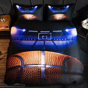 High-Quality Bedding Set Super Cool King Size Sports <strong>Football</strong> Polyester 3-Piece <strong>Duvet</strong> <strong>Cover</strong> with Pillowcases for Children - Product Image 2