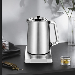 Queensense Electric <b>Kettle</b> Stainless Steel 1.7L <b>Temperature</b> <b>Control</b> Automatic Shut Off For Herbal Tea - Product Image 1