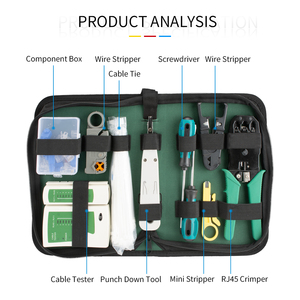 Network Cable Repair <strong>Toolkit</strong> Multi-Tool Set for Installation and Maintenance Hand-Power Source OEM Customizable - Product Image 4