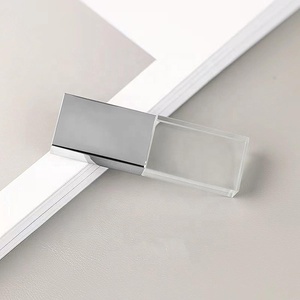 Crystal Usb Flash Drive Rectángulo transparente Genuino Usb Flash Drive Regalo DE BODA Pen Drive - Product Image 4