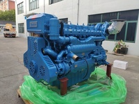 Moteur diesel marin Weichai Baudouin 6M33 refroidi par eau, moteur in-bord 1500 tr/min 1800 tr/min pour bateau de pêche, navire de transport