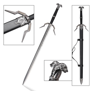 ดาบเงิน Geralt of Rivia ของ The Witcher 3 Wild Hunt ขนาด 105.5 ซม. งานแฮนด์เมดจาก MS Custom  แบบจำลองอาวุธจริง - Product Image 1