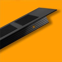 Grille de ventilation double face en alliage d'aluminium pour réfrigérateur encastré, four, panier coulissant Tatami, dissipation de chaleur pour armoires de cuisine
