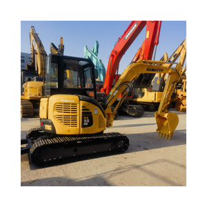 Excavadora Usada Komatsu PC55MR de 5 Toneladas, Motor Original en Buen Estado, Equipo de Construcción para Movimiento de Tierras en Venta - Product Image 1