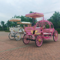 Chariot électrique en forme de citrouille facile à nettoyer et à entretenir pour l'investissement dans les attractions touristiques