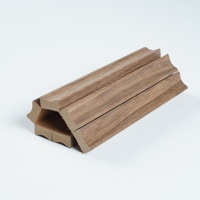Nouveau panneau mural décoratif 3D en bois massif flexible et ondulé, panneau mural flexible en bois rainuré