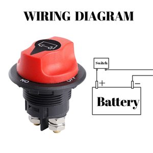 Interruttore <span class=keywords><strong>Staccabatteria</strong></span> DC 12V-72V per Auto, Sezionatore di Potenza Rotativo da 300A per Imbarcazioni Marine, Interruttore di Arresto Batteria per Auto - Product Image 3