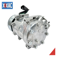 Compresseur de climatisation automobile adapté aux excavatrices Caterpillar 320D 320D2 323D2 329E 323F 330F SD7H15 372-9295 12PK 24V