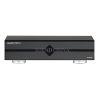 Penguat Audio Rumah HiFi Queenway N18 N18pro dengan Antarmuka Ethernet Adaptif SFP+10M/100M/1000M, Jam 10Mhz, Aluminium, 2.0 Saluran