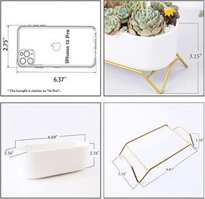 <span class=keywords><strong>Maceta</strong></span> Moderna Minimalista de Porcelana para Flores, Cactus, Plantas Artificiales, Contenedores para Ventanas, Decoración para Escritorio y Ventanas - Product Image 6