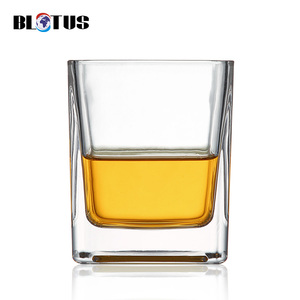 Ensemble de verres à whisky carrés épais et lourds en cristal, style Old Fashioned, pour alcool, whisky, bourbon, <span class=keywords><strong>tequila</strong></span> - Product Image 3