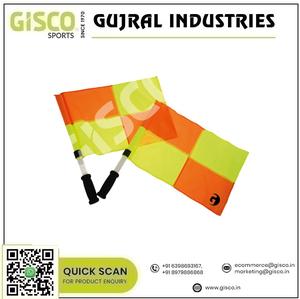 Ensemble d'approvisionnement en gros de 2 pièces drapeau de juge de ligne à damier 54cm pour les sports et les jeux pour l'exportation mondiale depuis l'Inde - Product Image 2