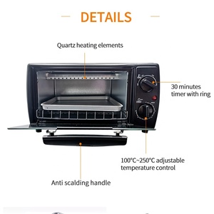 Mini <span class=keywords><strong>four</strong></span> électrique portatif multifonctionnel 10L <span class=keywords><strong>grille</strong></span>-<span class=keywords><strong>pain</strong></span> et <span class=keywords><strong>four</strong></span> à pizza pour la cuisine avec ETL - Product Image 6